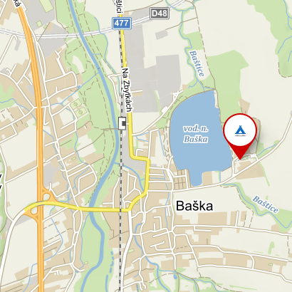 Autokemp Baška - mapa