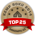 Zařízení patří mezi TOP 25 Kempů v hodnocení návštěvníků v anketě Kemp roku 2014